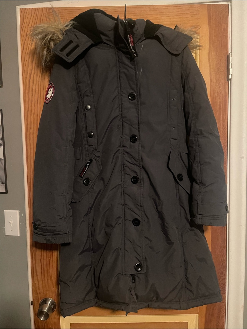 Canada WeatherGear Super Triple Goose Women's Black Puffer Jacket